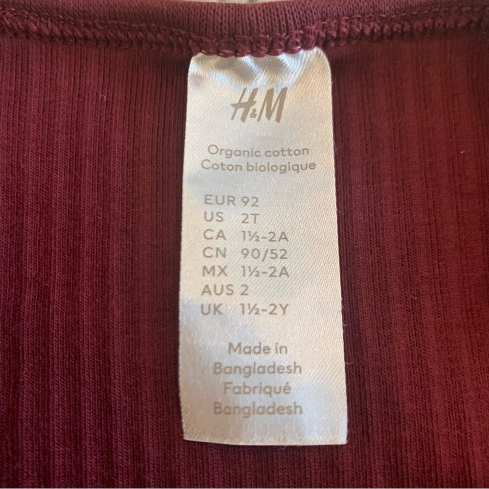 H&M Maroon Ribbed Knit Set - Picture 3 of 7